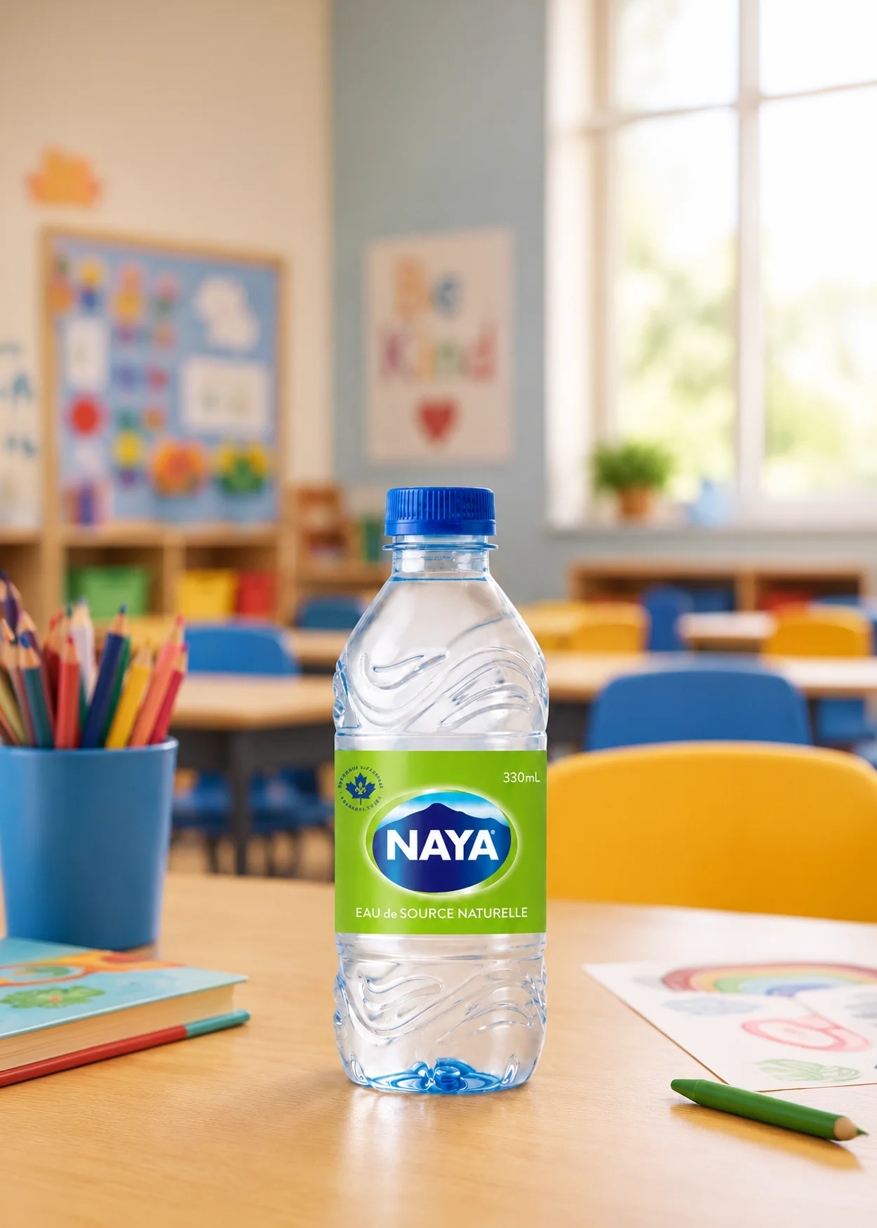 Bouteille d’eau de source Naya 330 ml