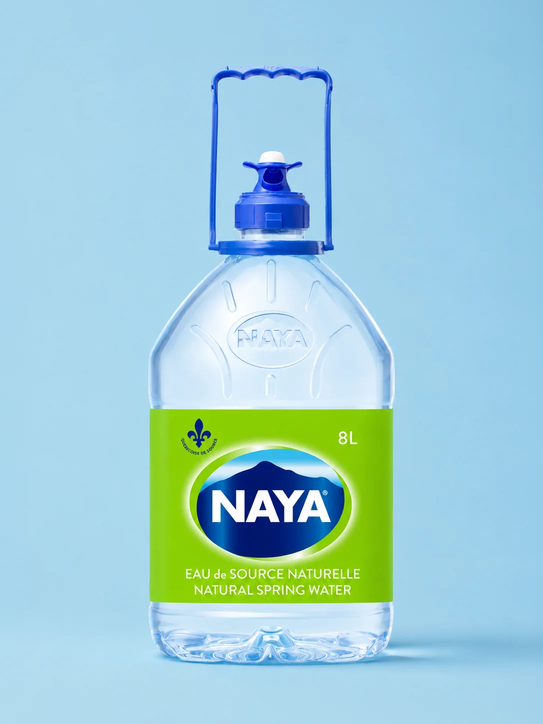 Bouteille d’eau de source Naya 8 L